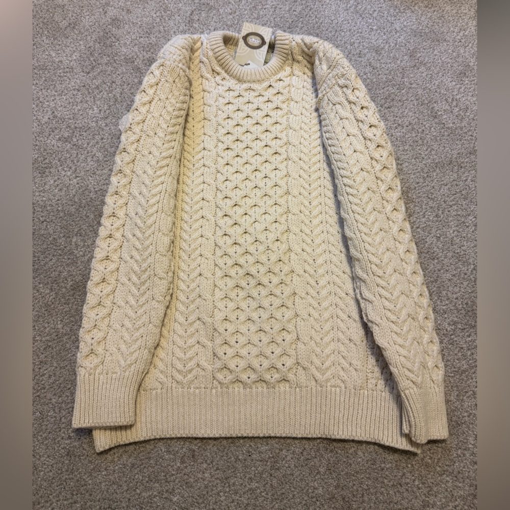 Aran sweater market Cable Knit Sweater